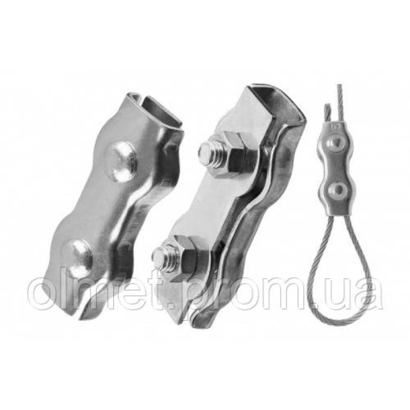 Затискач подвійний Duplex 5 мм оц. (пачка, раза 20 шт.) APRO