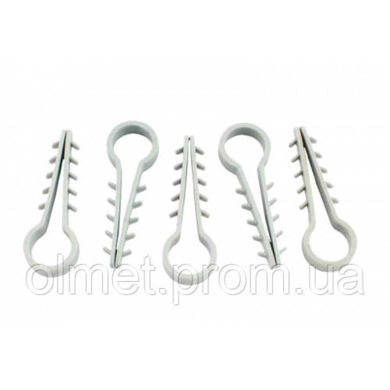 Дюбель-ялинка Ø8 для круглих дротів білий (пач 100 шт.) APRO