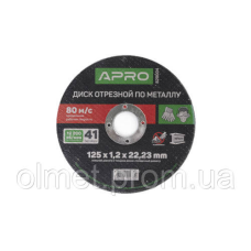 Диск відрізний для металу 180х2,0х22,22 мм (5 шт. в пач) APRO
