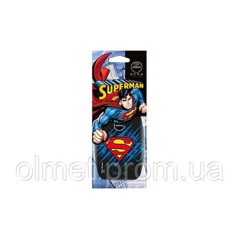 Ароматизатор AROMA CAR Superman Нова машина (картонна підвіска)