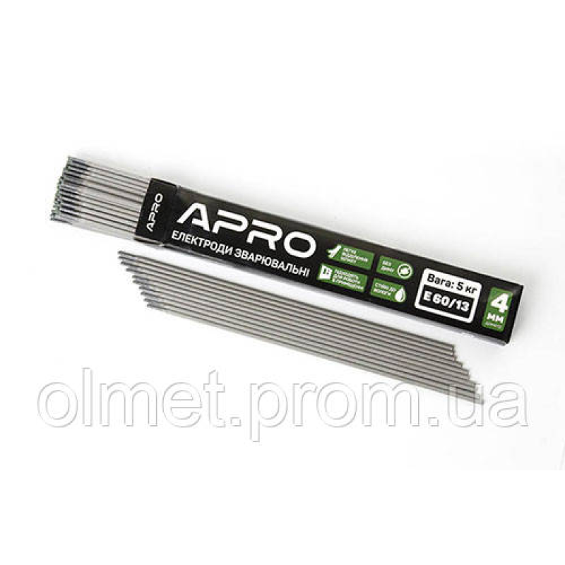 Електроди зварювальні Е 60/13 5 кг 4 мм APRO