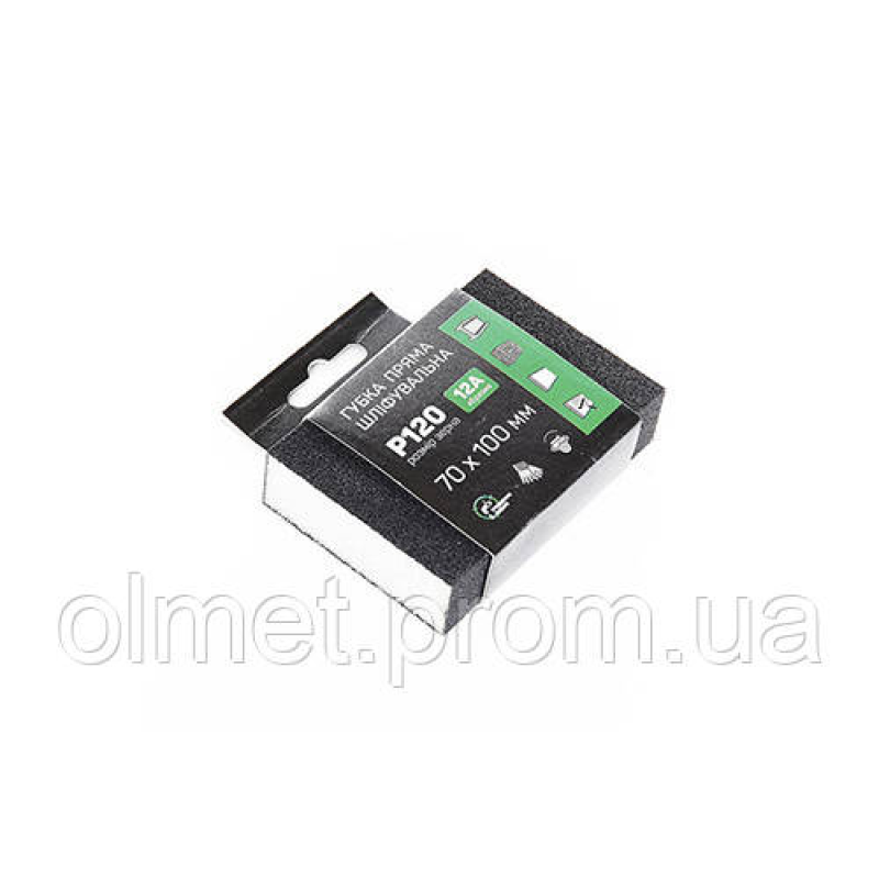 Губка шліфувальна APRO чотиристороння пряма P120 Губка шліфувальна APRO чотиристороння пряма P120