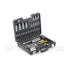 Набір насадок (інструментів) торцевих з тріскачкою CrV 1/4, 1/2 (94 шт.) СІЛА