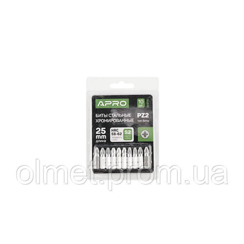 Біта РZ2*25 мм хром (10 шт./пач.) PRO Біта РZ2*25 мм хром (10 шт./пач.) PRO