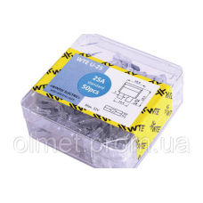 Запобіжники (плоскі євро 25 А) (50 шт.) WTE