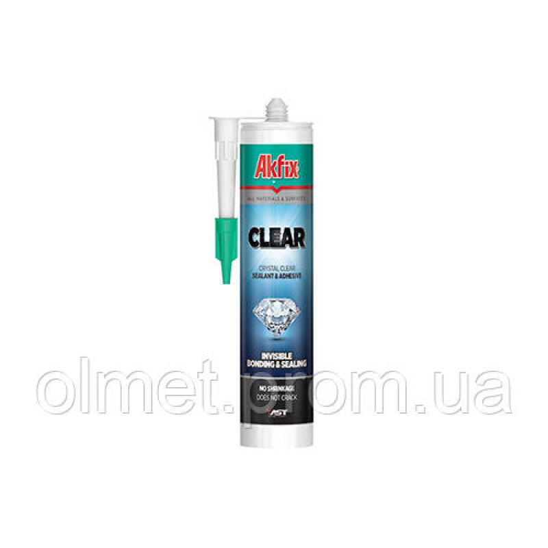 Клей-герметик All bond Clear 290 мл/380г (прозорий) Akfix