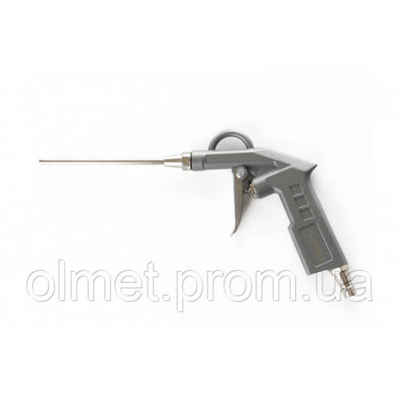 Пістолет продувний пневматичний (метал. корпус) подовжений 122 мм APRO Пістолет продувний пневматичний (метал. корпус) подовжений 122 мм APRO