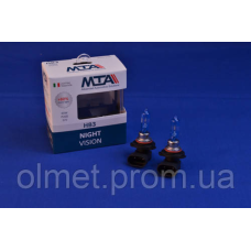 Лампа автомобільна HB3 12 V 65 W P20D NIGHT VISION + 80% (2шт) (ближня/дальня, протитуманна) MTA