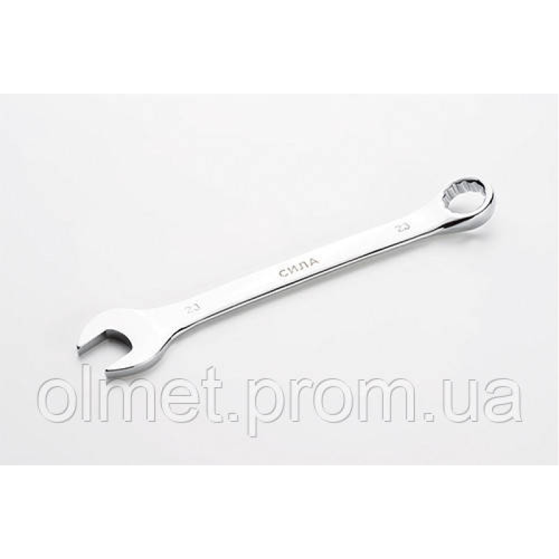 Ключ ріжково-накидний CrV 23 мм СИЛА Ключ ріжково-накидний CrV 23 мм СИЛА