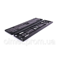 Рамка номерного знака “книжка“ (без напису) (комплект — 2 шт.) AURORA