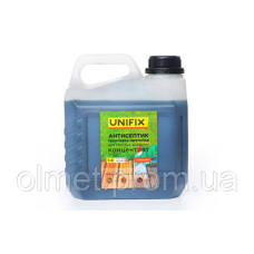 Антисептик ґрунтовка-просочення концентрат 1:4 для оброблення деревини 3 кг (з індикатором) UNIFIX