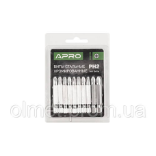 Біта РH2*50 мм хром (10 шт./пач.) APRO