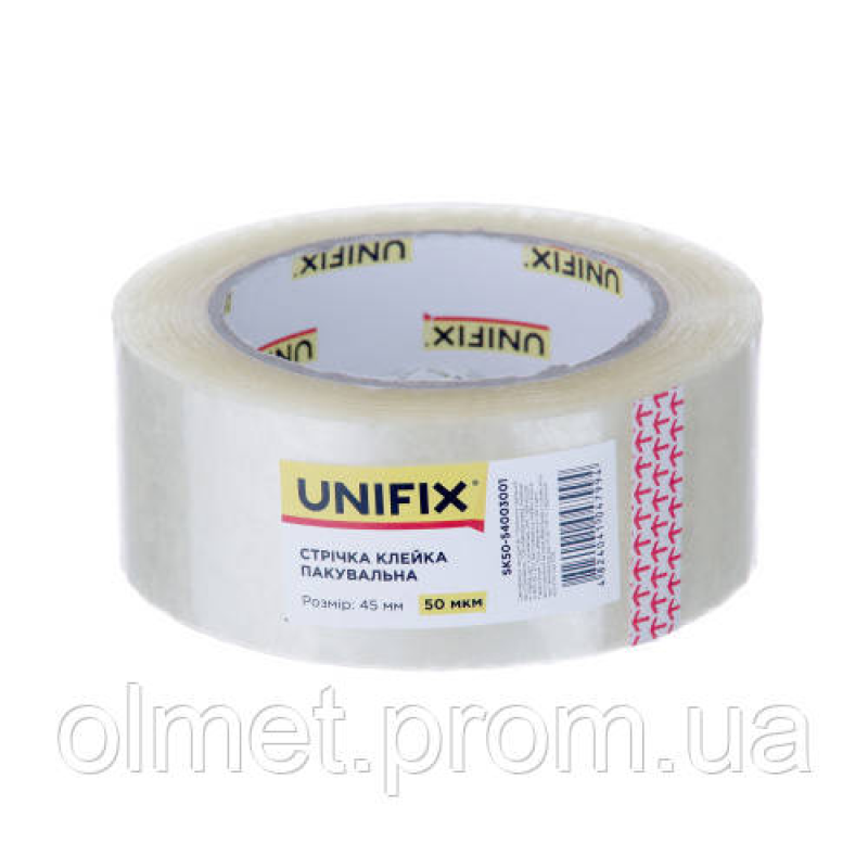 Скотч пакувальний SK50-54003001 300 50 мкм 45 мм UNIFIX Скотч пакувальний SK50-54003001 300 50 мкм 45 мм UNIFIX
