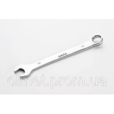 Ключ ріжково-накидний полірований CrV 19 мм СИЛА
