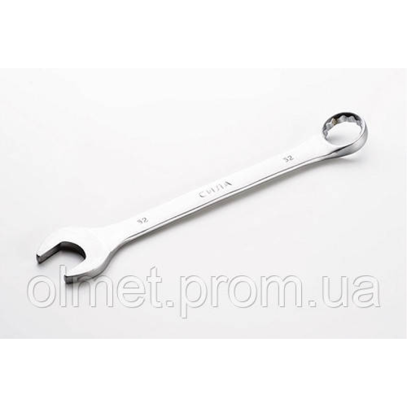 Ключ ріжково-накидний CrV 32 мм СИЛА