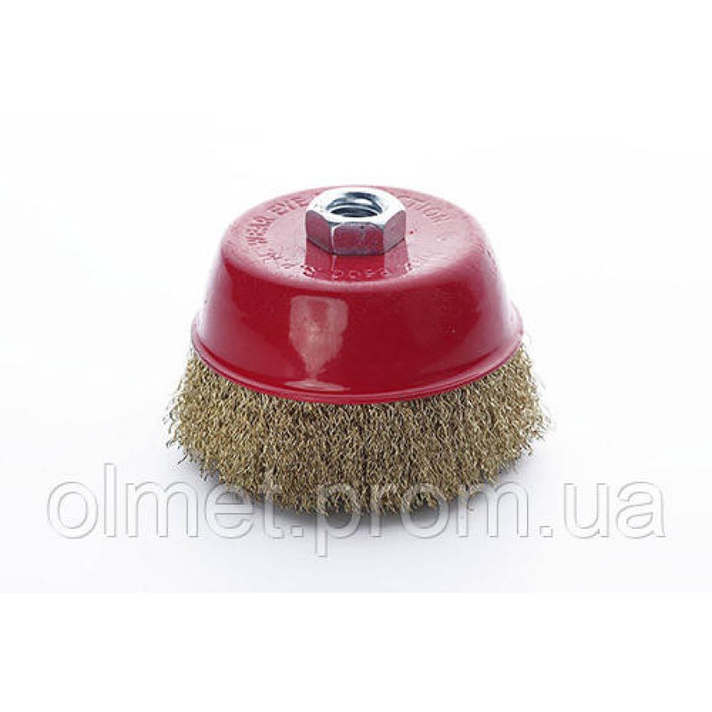 Щітка чаша латуновий дріт 100 мм (УШМ) APRO Щітка чаша латуновий дріт 100 мм (УШМ) APRO