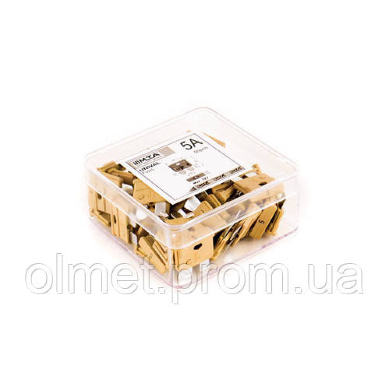 Запобіжники (плоскі євро 5 А) (50 шт.) MTA Запобіжники (плоскі євро 5 А) (50 шт.) MTA