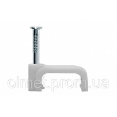 Кабельна кліпса плоска 5 мм (пач 100 шт.) APRO