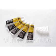 Герметик прокладок високотемпературний +350 °C, 100% силіконовий, чорний 5х25 г (пачка 5 шт.) СИЛА