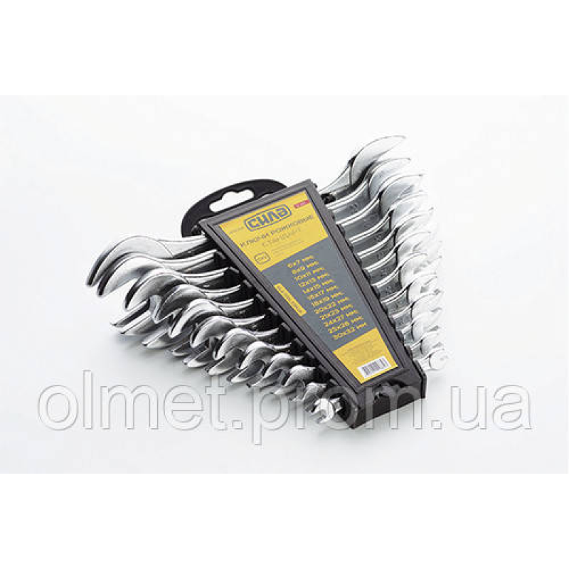 Набір ключів ріжкових Стандарт CrV 6х7, 8х9, 10х11, 12х13, 14х15, 16х17, 18х19, 20х22, 21х23, 24x27, 25х28,