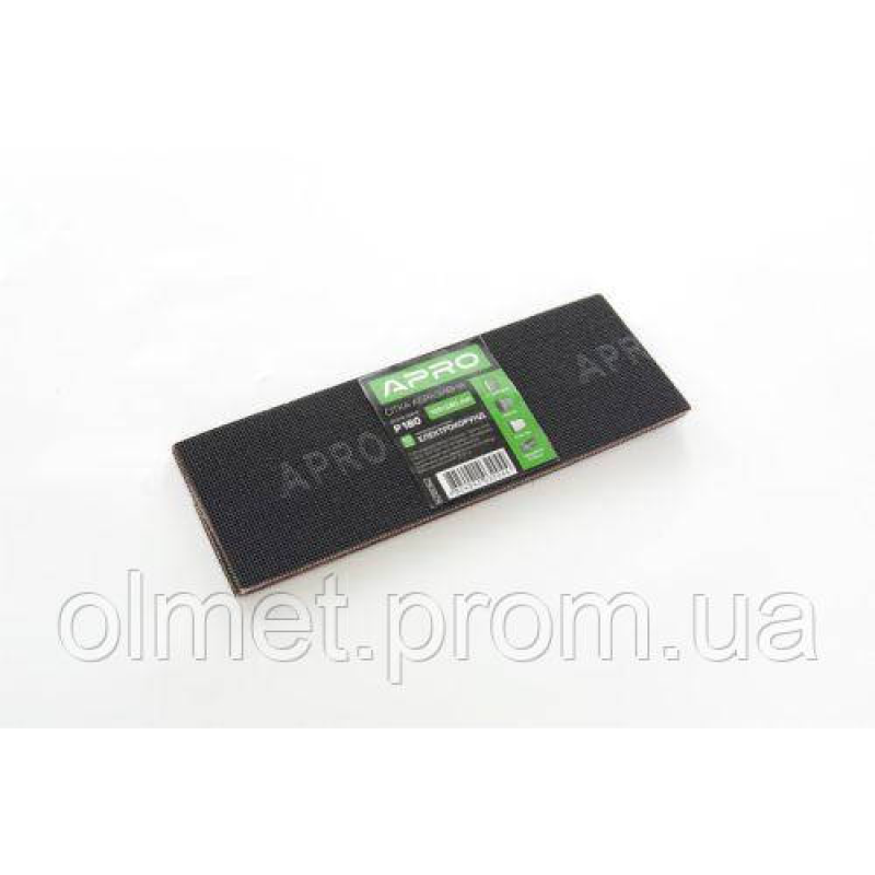 Сітка абразивна APRO P180 105*280мм електрокорунд (10 шт.) Сітка абразивна APRO P180 105*280мм електрокорунд (10 шт.)