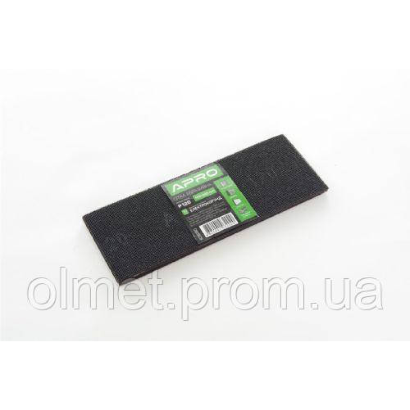 Сітка абразивна APRO P120 105*280 мм електрокорунд (10 шт.) Сітка абразивна APRO P120 105*280 мм електрокорунд (10 шт.)