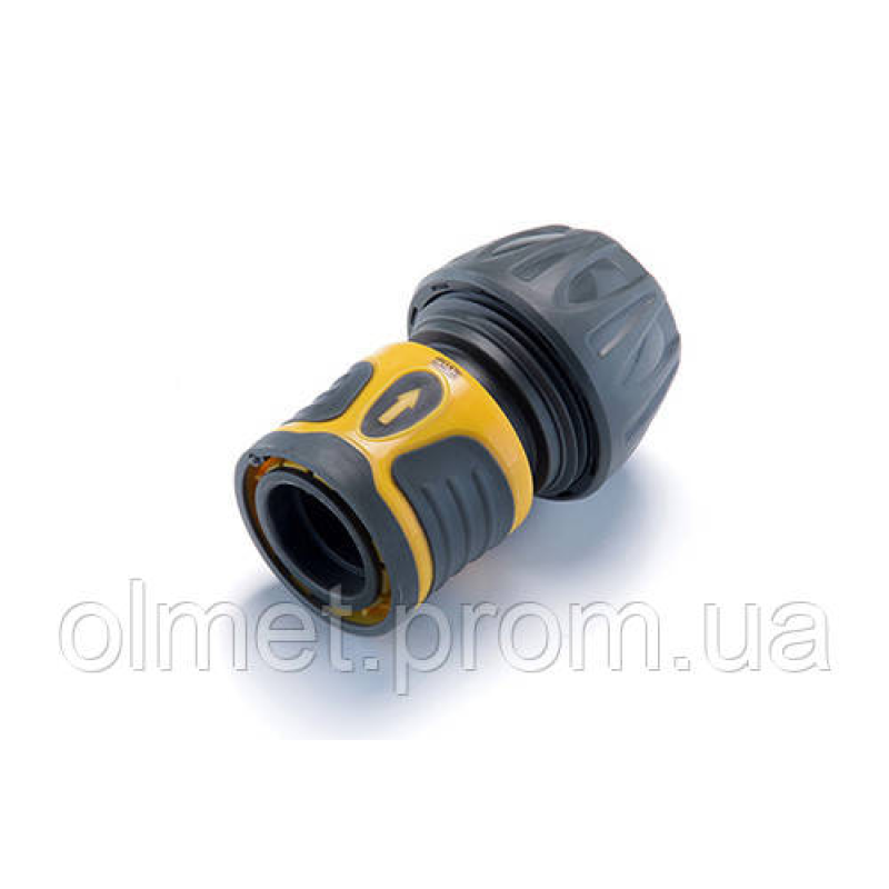 Конектор швидкознімний прогумований 1/2 для шланга 3/4 СИЛА Конектор швидкознімний прогумований 1/2 для шланга 3/4 СИЛА