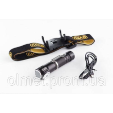 Ліхтар ручний/налобний Ом (акумулятор Li-ion 18650 3,7V 2200mAh) СИЛА