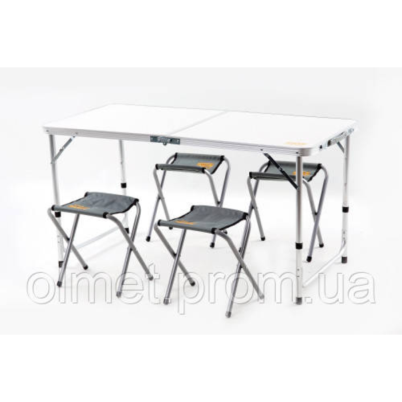 Пікниковий набір на 4 особи (стіл-валіза + 4 стільці) 120*60*70 см СІЛА Пікниковий набір на 4 особи (стіл-валіза + 4 стільці) 120*60*70 см СІЛА