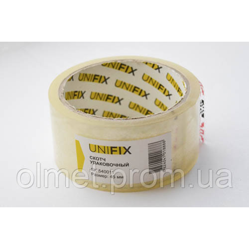 Стрічка клейка паковальна 38 мкм 45 мм SK-5400114 100 UNIFIX