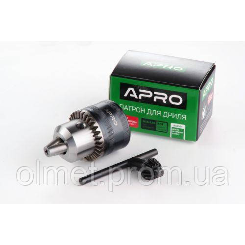 Патрон для дриля з ключем M12*1,25, 3,0-16 мм APRO