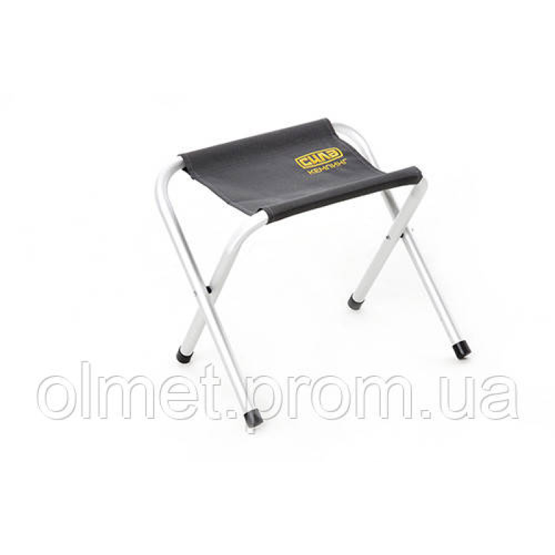 Стілець складаний без спинки (алюмінієвий каркас Ø 22 мм) 40*35*45 см СИЛА