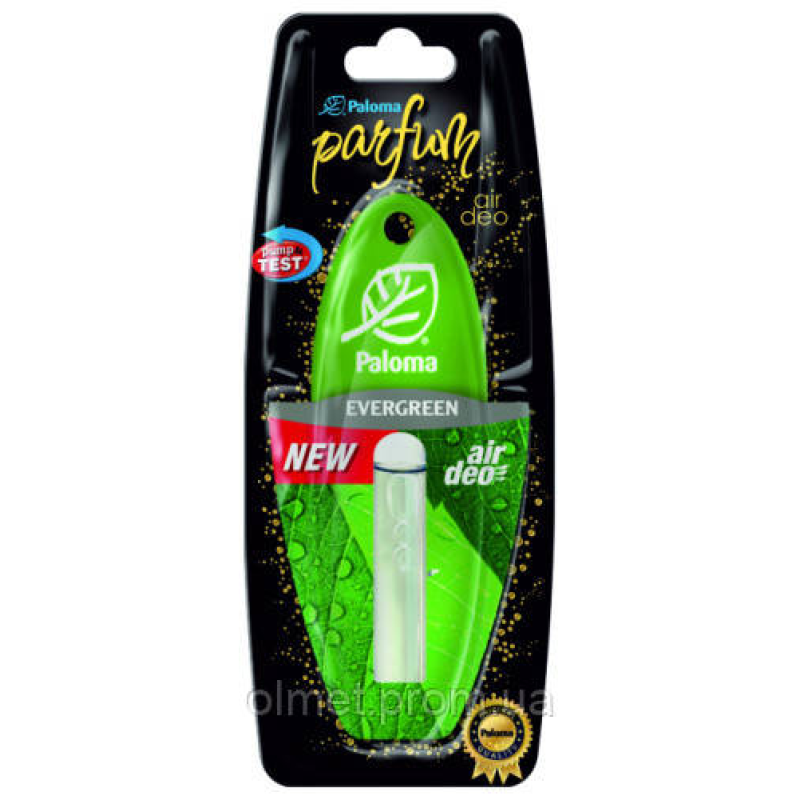 Ароматизатор Paloma Parfume 5ml, EVERGREEN (підвіска з рідиною)