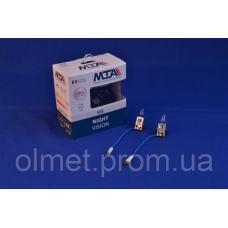 Лампа автомобільна H3 12 V 55 W PK22S NIGHT VISION + 80% (2 шт.) (ближня/дальня, протитуманна) MTA