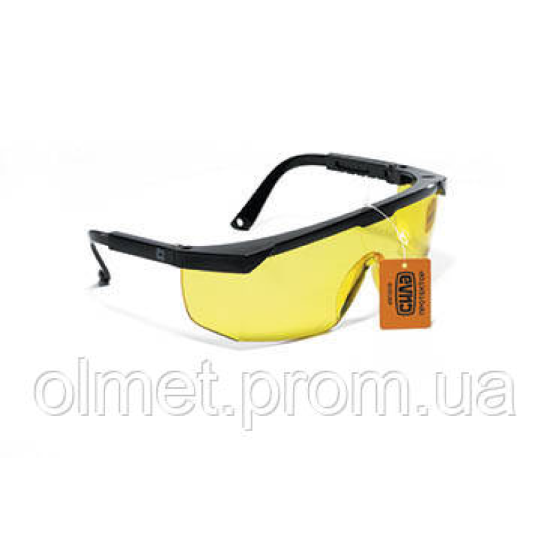 Окуляри захисні ПРОТЕКТОР (бурштинові) СІЛА