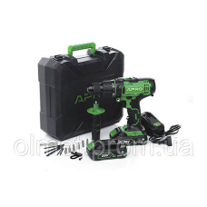 Дриль-шурупокрут ударний APRO 20 В, 2 А, 20HD 2 АКБ, ЗП, кейс