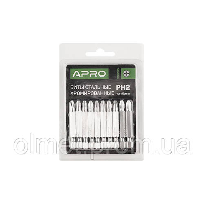 Біта РH1*50 мм хром (10 шт./пач.) APRO