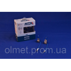 Лампа автомобільна H3 12 V 55 W PK22S EXTRA WHITE (2шт) (ближна/дальна, протитуманна) MTA