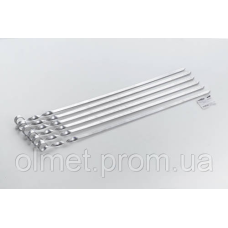 Шампур плоский із неіржавкої сталі, 570*12*3 мм СИЛА