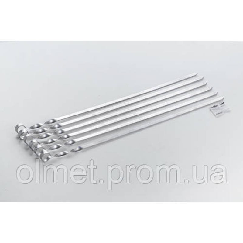 Шампур плоский із неіржавкої сталі, 570*12*3 мм СИЛА Шампур плоский із неіржавкої сталі, 570*12*3 мм СИЛА