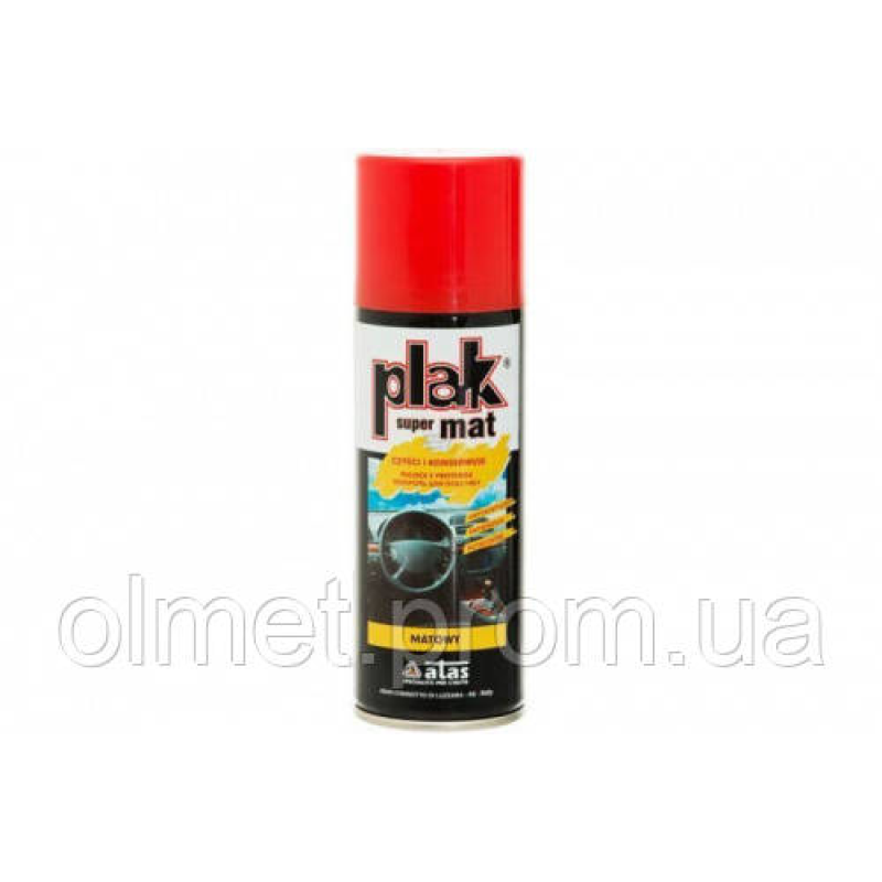Поліроль для торпедо Plak SUPERMAT Fragola (полуниця) 200 мл (аерозольний) матовий ATAS