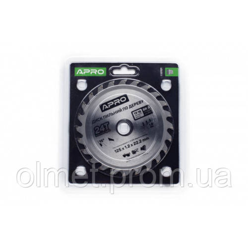 Диск пиляльний для дерева 125х22,2х24Т APRO Диск пиляльний для дерева 125х22,2х24Т APRO