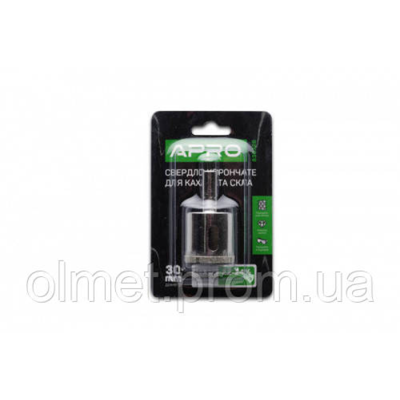Свердло трубчасте з алмазним напиленням 30 мм APRO