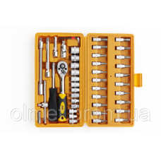 Набір насадок CrV 1/4 (46 шт.) Стандарт СІЛА