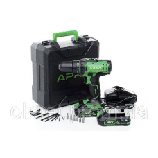 Дриль-шурупокрут APRO 20 В, 2 А, 20D, 2 АКБ, ЗП, кейс