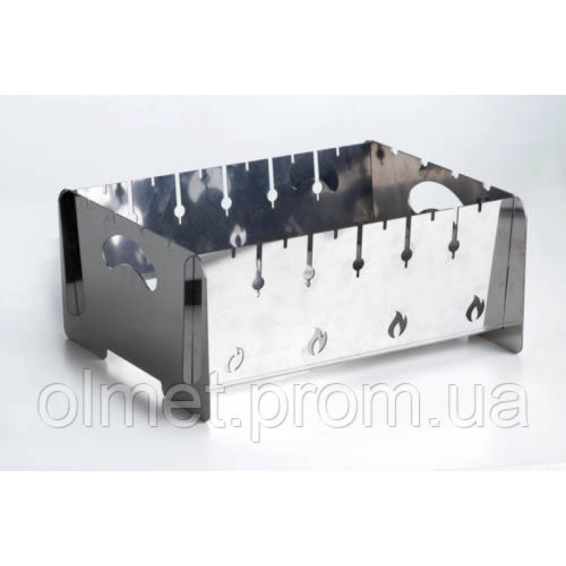 Мангал розбірний із неіржавкої сталі товщина 2 мм на 6 шампурів із чохлом, рукавичками підлоговий СІЛА Мангал розбірний із неіржавкої сталі товщина 2 мм на 6 шампурів із чохлом, рукавичками підлоговий СІЛА