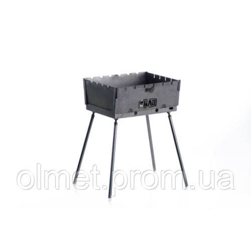 Мангал розкладний (кейс) холоднокатана товщина 1,5 мм на 6 шампурів СІЛА Мангал розкладний (кейс) холоднокатана товщина 1,5 мм на 6 шампурів СІЛА