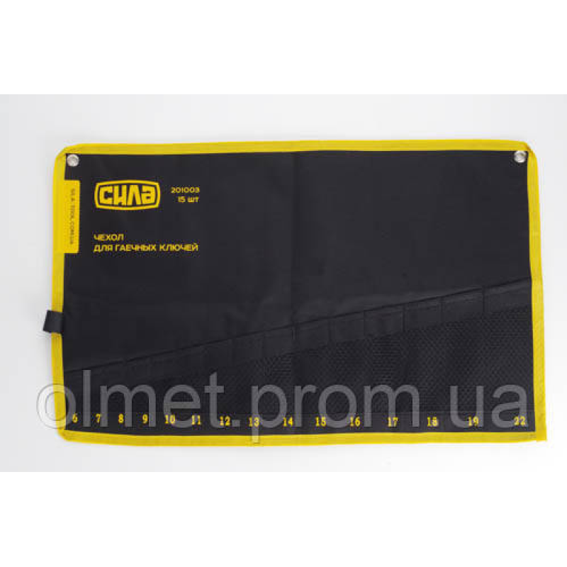 Чохол для гайкових ключів сітка 6-19, 22 мм (15 шт.) СИЛА Чохол для гайкових ключів сітка 6-19, 22 мм (15 шт.) СИЛА