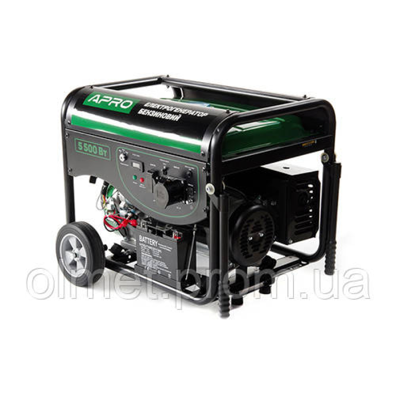 Генератор бензиновий 4-тактний 5.0/5.5 кВт (електро запуск) APRO
