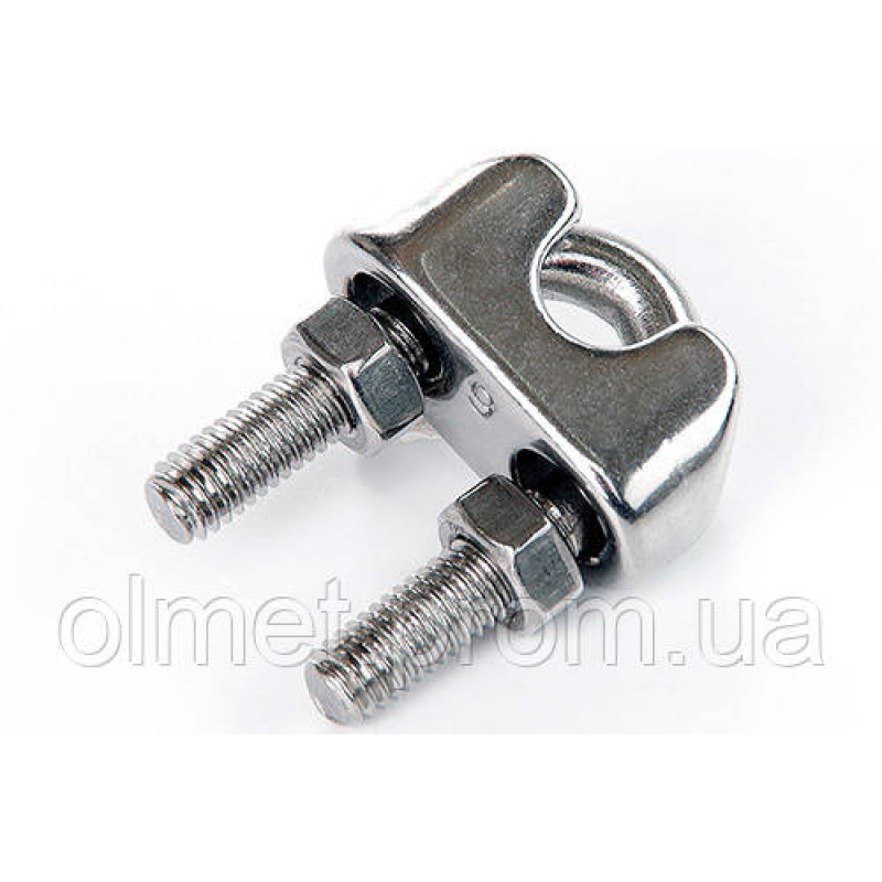 Затискач для троса 10 мм DIN 741 неіржавкий А2 (пачка, раза 5 шт.) APRO Затискач для троса 10 мм DIN 741 неіржавкий А2 (пачка, раза 5 шт.) APRO